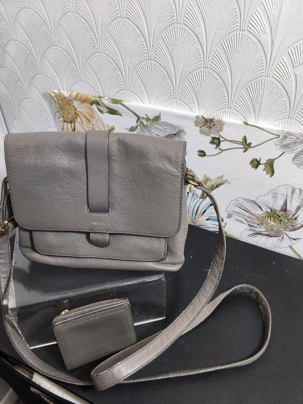 Fossil crossbody bag with matching wallet